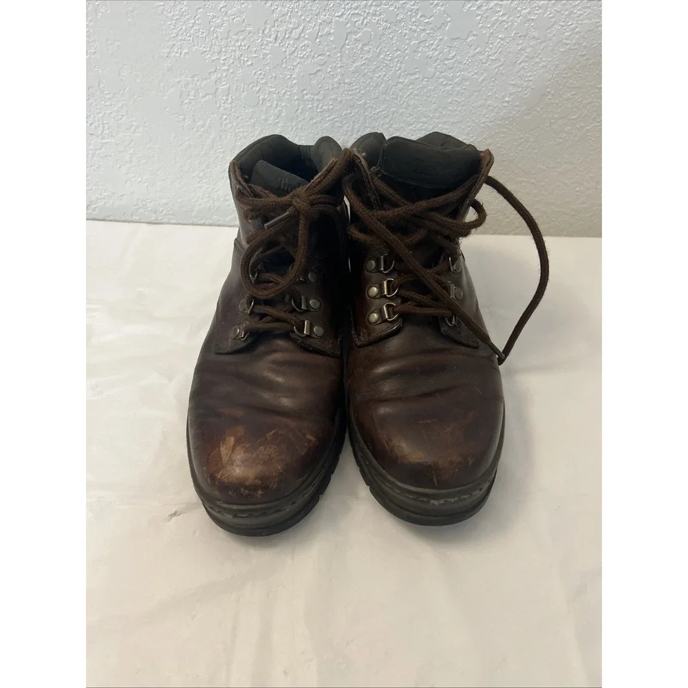 Timberland‎ Brown Leather Lace Up Hiking Trail Ankle Boots Size 9.5M 60066 1522